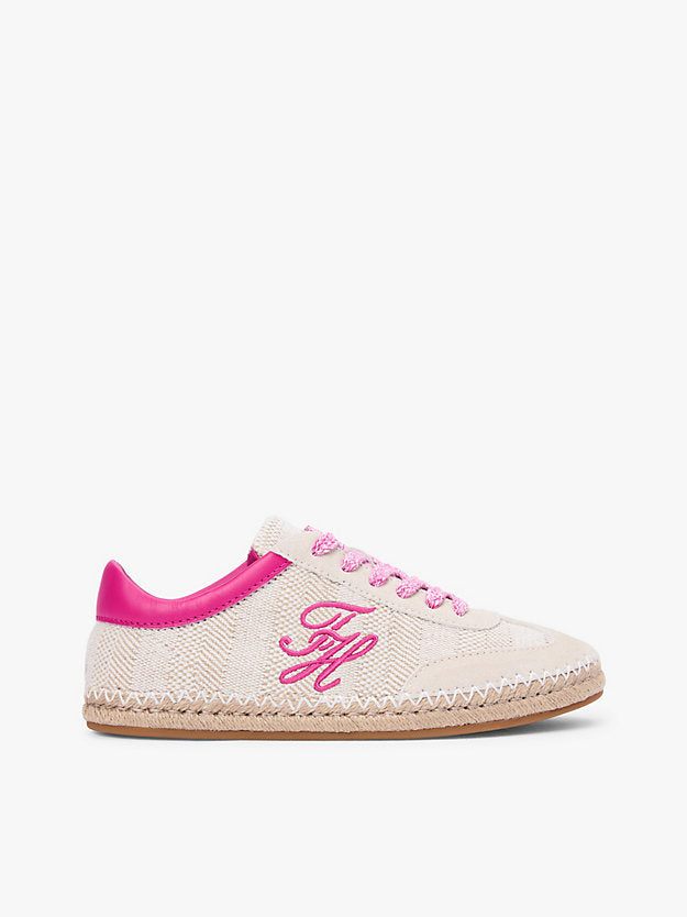 Woven Logo Embroidery Rope Trainers