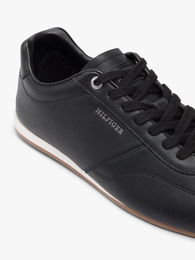 Low Profile Logo Leather Trainers
