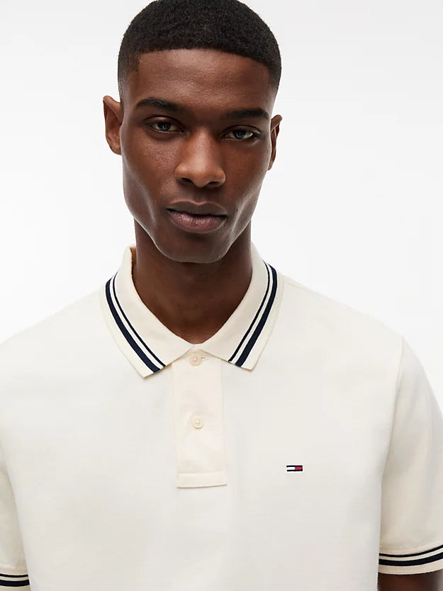 Flag Regular Fit Tipped Polo Shirt