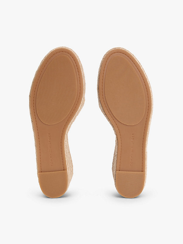 Hemp Crossover Strap Wedge Espadrilles