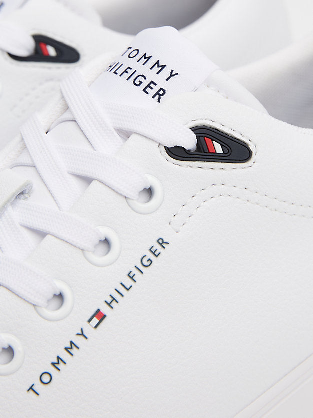 Logo Lace-Up Trainers WiLeather