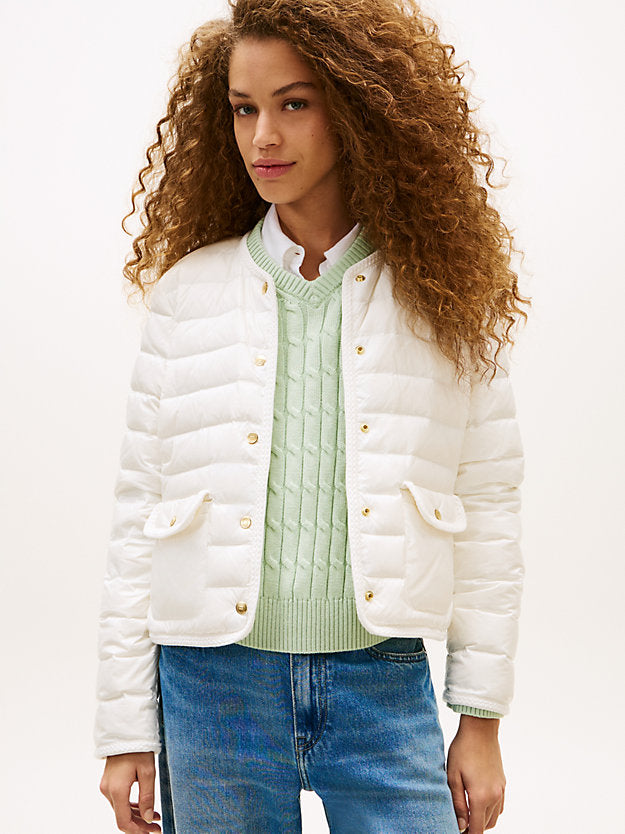 Water Repellent Lightweight Down Slim Jacket