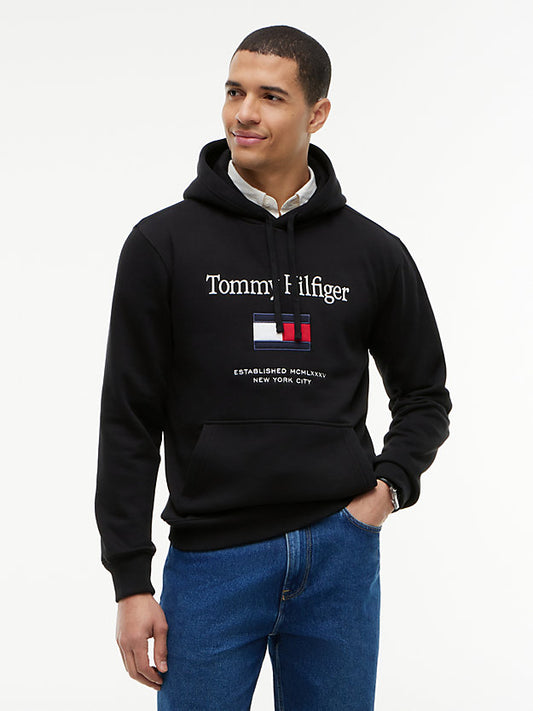 Logo Embroidery Fleece Hoody