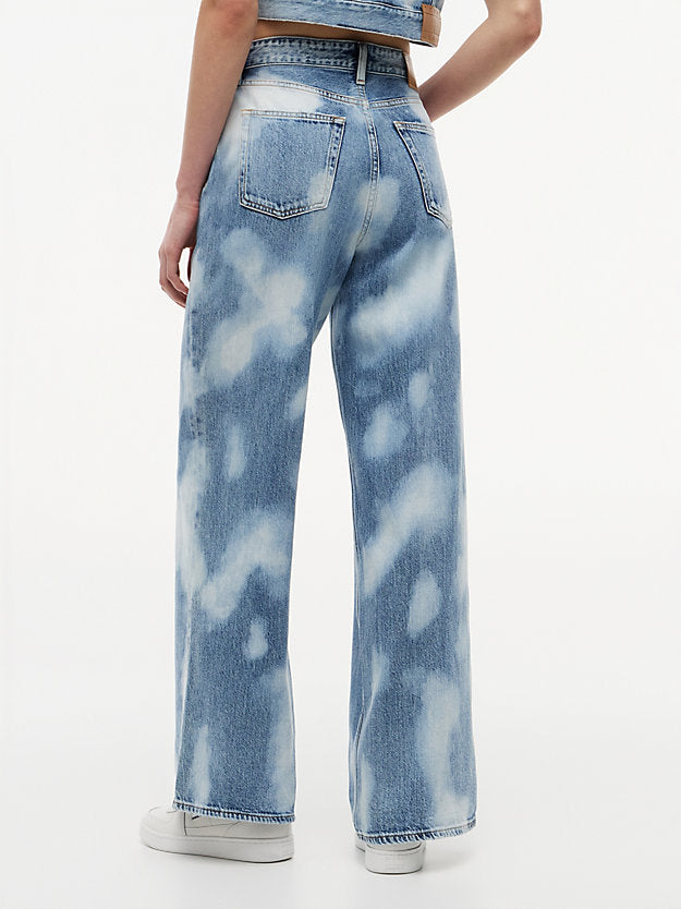 Claire Tie-Dye High Rise Wide Leg Jeans