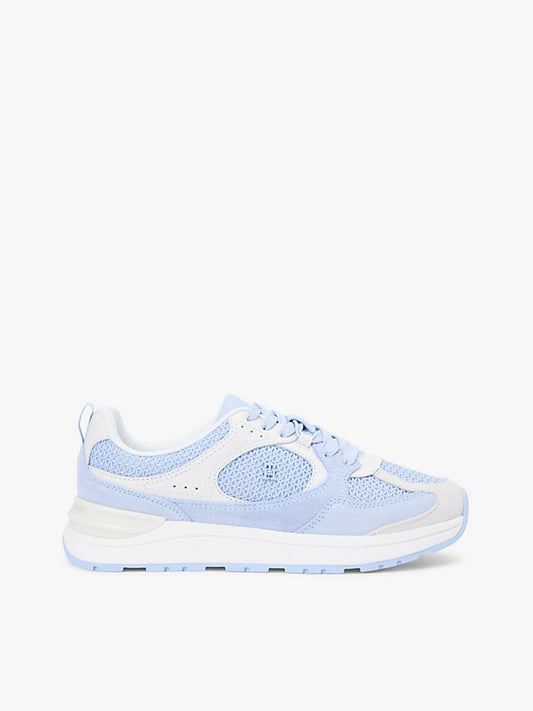 Tonal Monogram Mixed Texture Trainers
