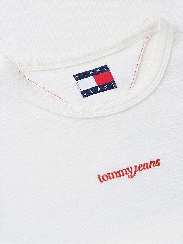 Logo Ribbed Slim T-Shirt
