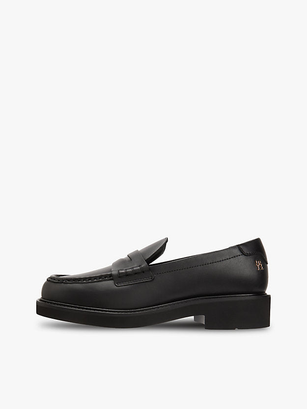 Leather Chunky Penny Loafers