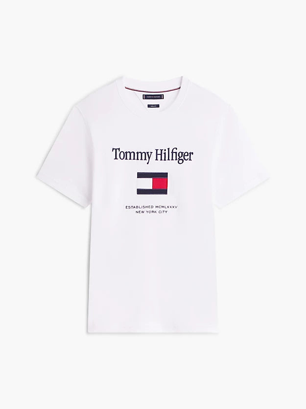 Logo Embroidery Crew Neck T-Shirt