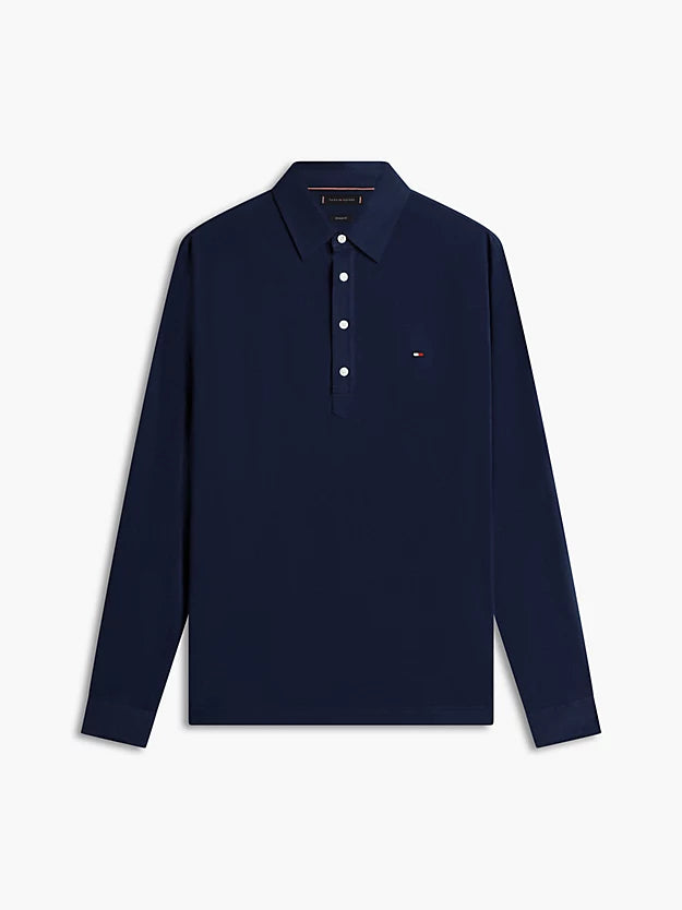 Regular Fit Lightweight Long Sleeve Polo Shirt