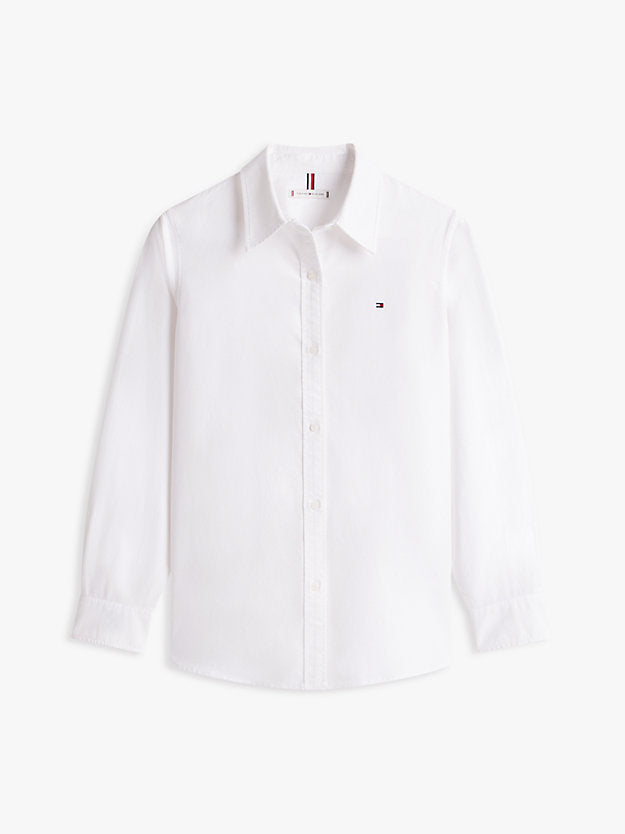 Relaxed Fit Flag Embroidery Oxford Shirt