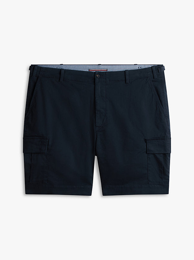 Plus Twill Relaxed Cargo Shorts