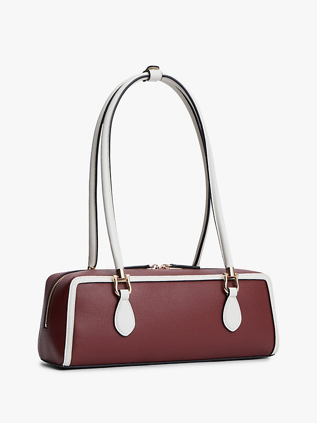 Colour-Blocked Rectangular Shoulder Bag
