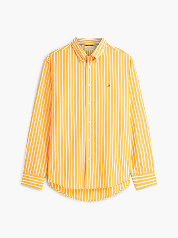 Regular Fit Flex Stripe Poplin Shirt