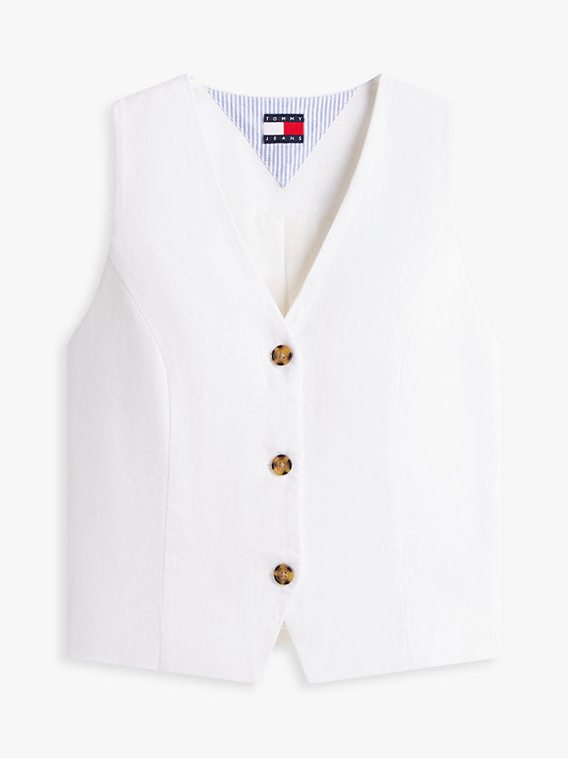 Linen Blend Waistcoat