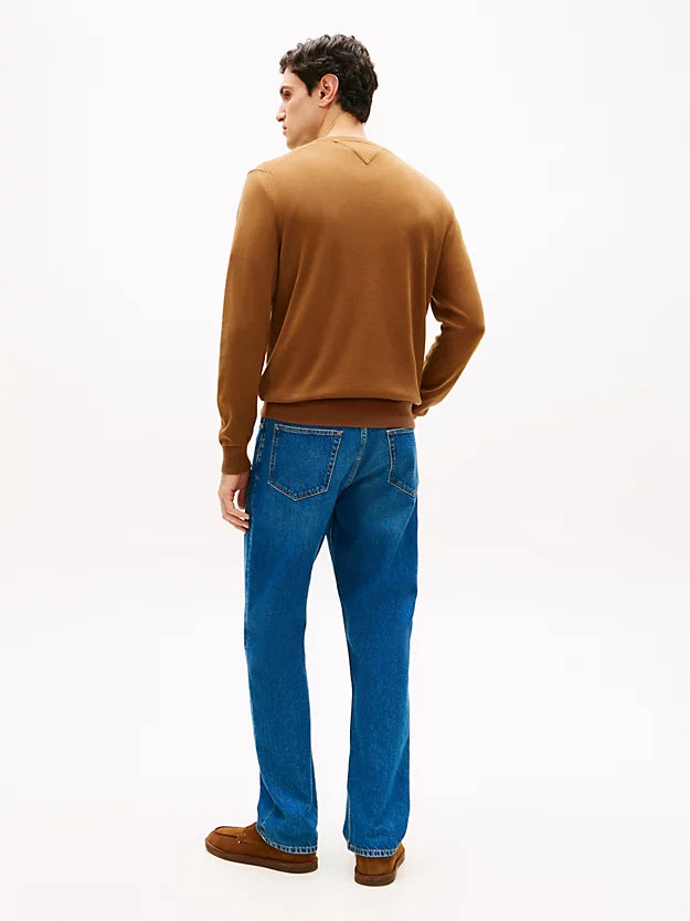 Flag Embroidery Crew Neck Jumper