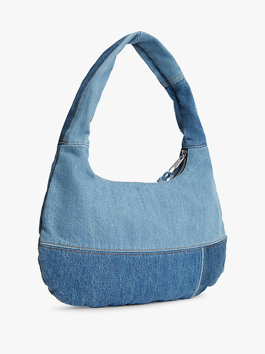 Patchwork Denim Shoulder Bag