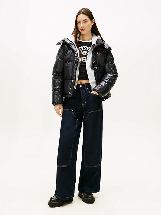 Shiny Quilted Down Alaska Puffer Jacket