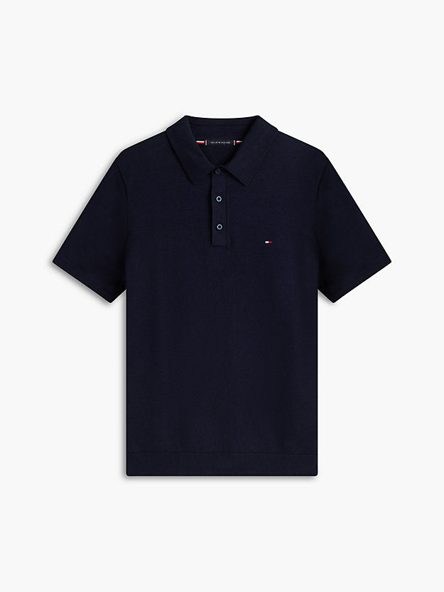 Regular Fit Fine Knit Polo Shirt