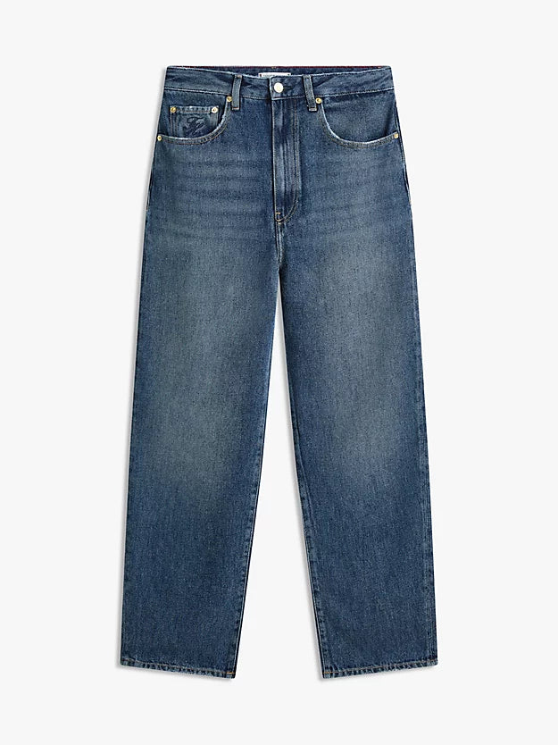 Mid Rise Barrel Leg Jeans