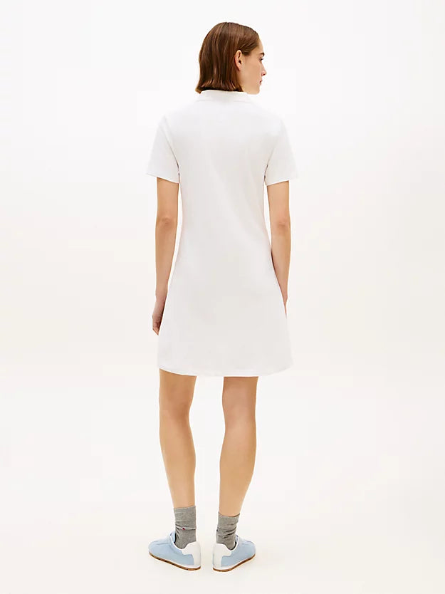 1985 Logo Embroidery Mini Polo Dress