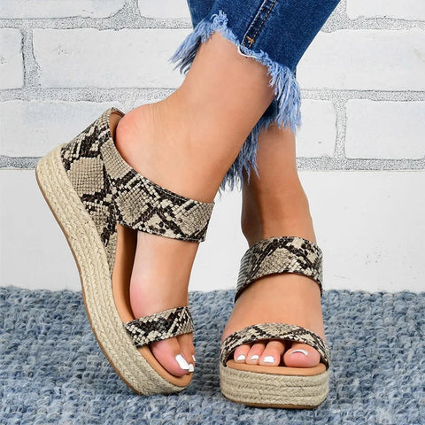 🔥LETZTER TAG 60% RABATT🔥-Keilsandalen für Damen