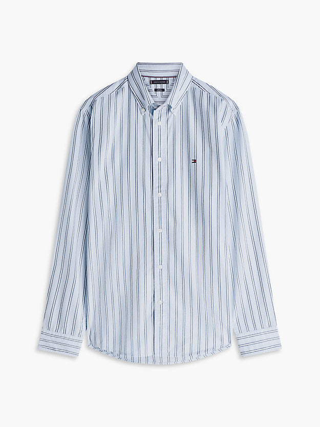 Flex Regular Fit Stripe Poplin Shirt