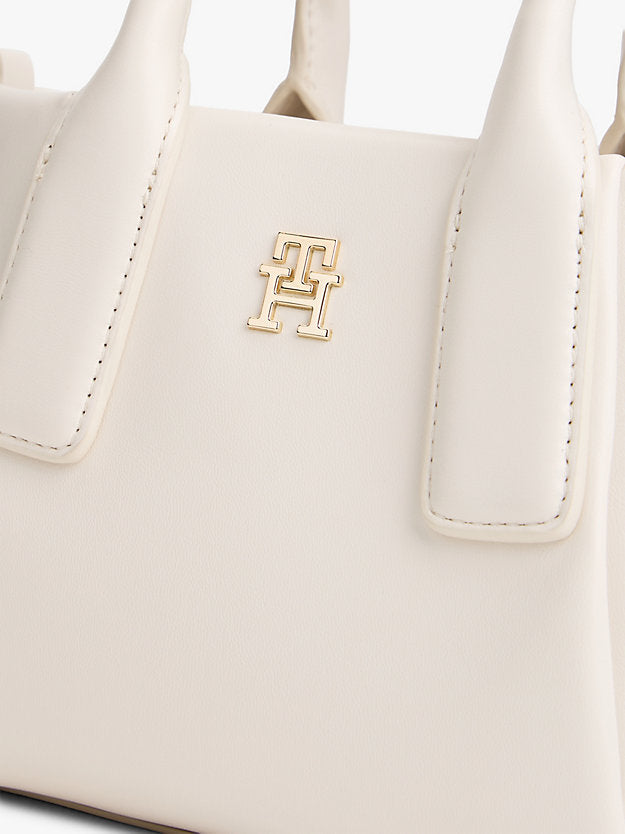 Essential Metallic Logo Crossbody Tote Bag