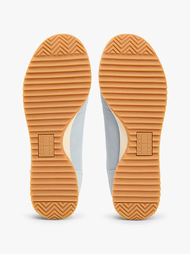 Low Profile Suede Serrated Trainers