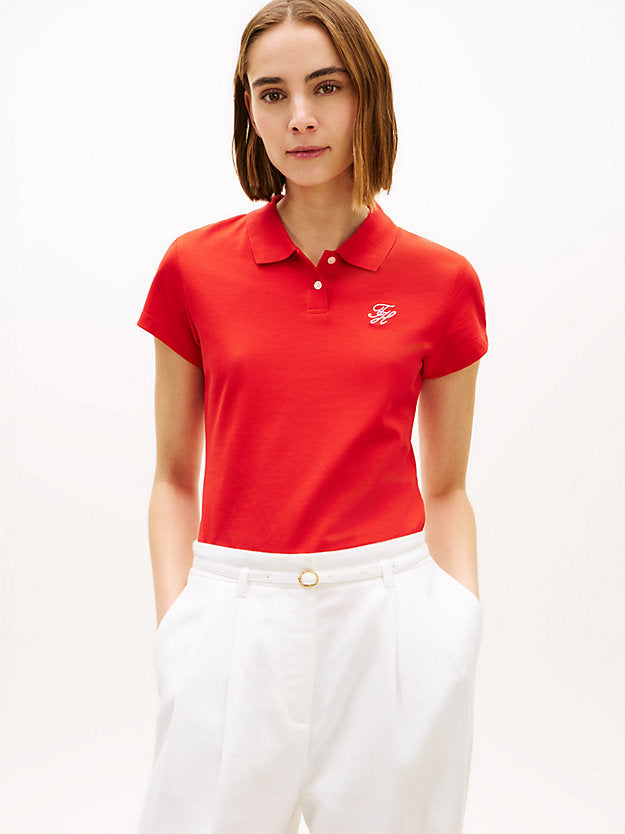 1985 Slim Fit Logo Embroidery Polo Shirt
