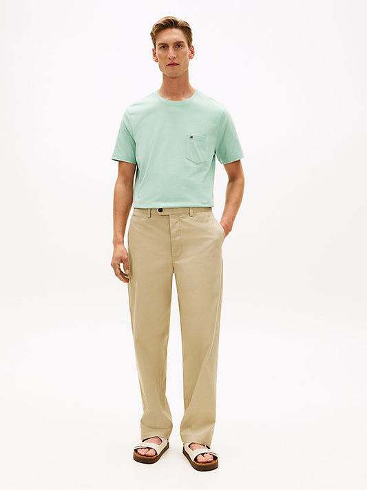 Patch Pocket Jersey Crew Neck T-Shirt