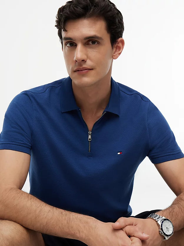 Regular Fit Air Dot Zip Polo Shirt