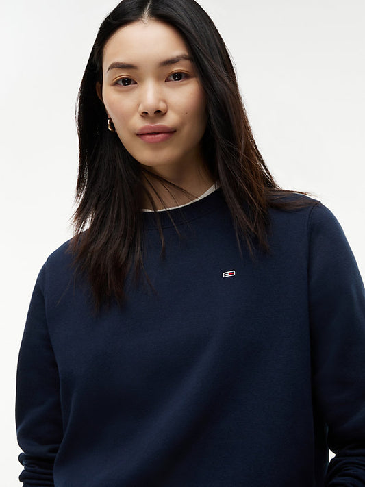 Flag Embroidery Brushed Fleece Sweatshirt