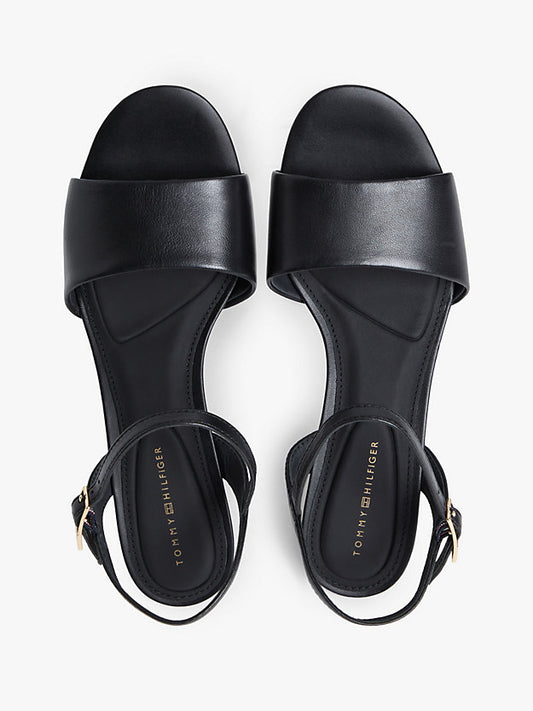 Leather Open Toe Heeled Sandals