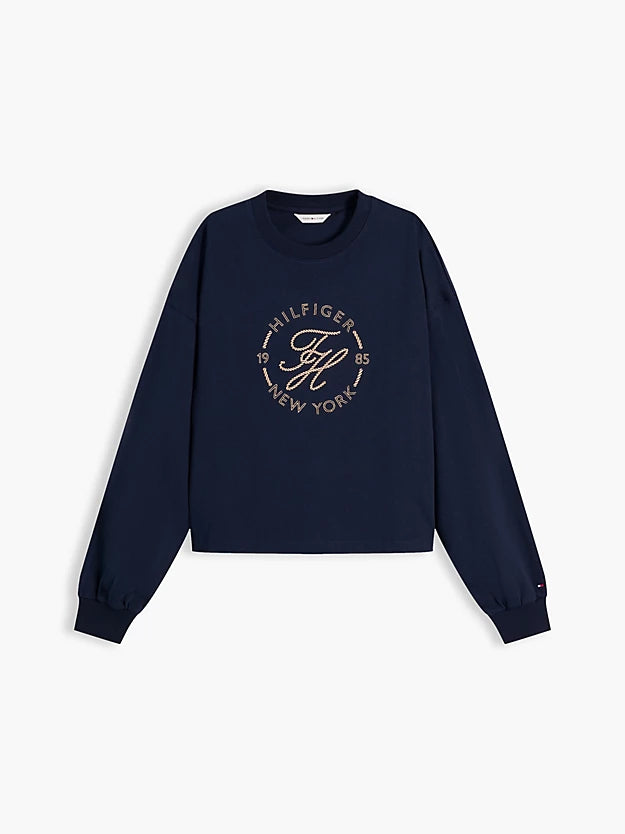 Logo Relaxed Crew Neck Sweatshirt