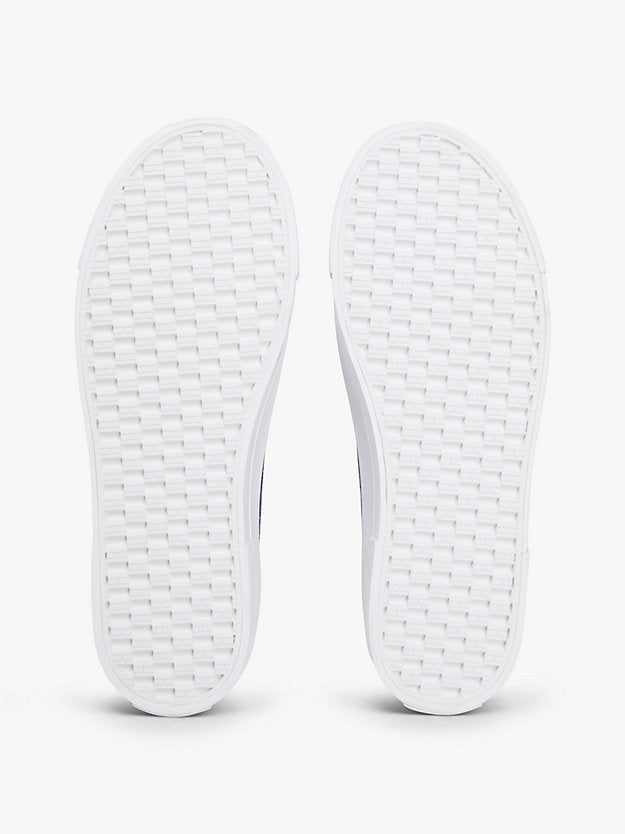 Washed Canvas Platform Trainers