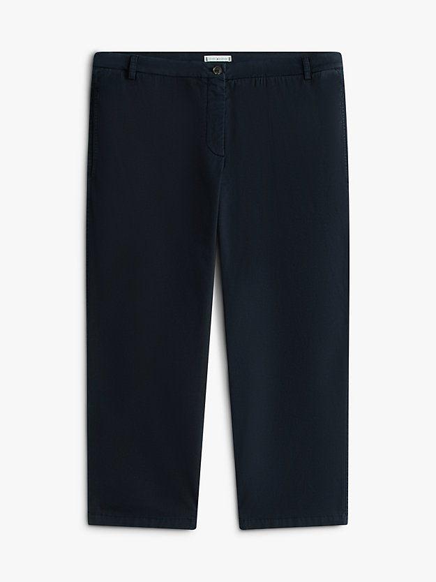 Curve Washed Slim Straight Leg Chinos