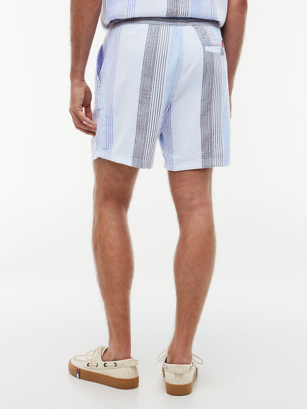 Dobby Stripe Relaxed Shorts