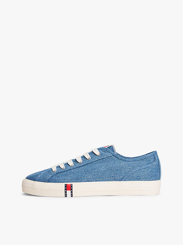Archive Flag Stripe Washed Denim Trainers