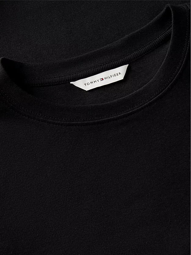 Flag Embroidery Slim Crew Neck T-Shirt
