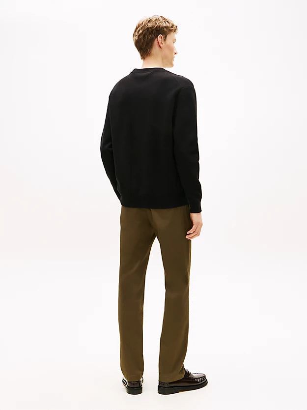 Flag Embroidery Crew Neck Relaxed Jumper