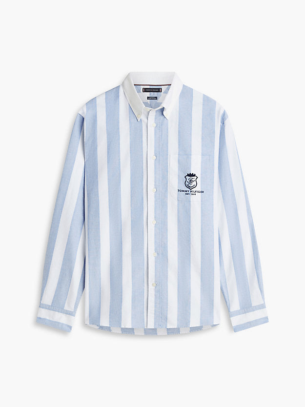 Classic Fit Crest Embroidery Oxford Shirt