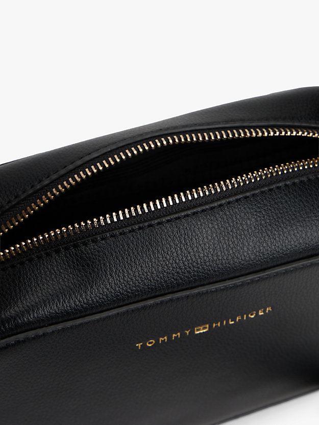 Metallic Logo Crossbody Camera Bag