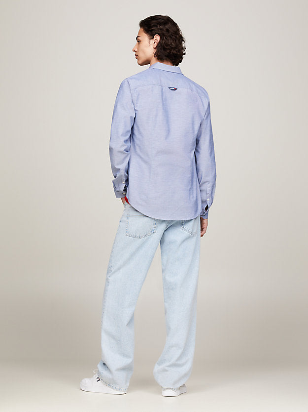 Stretch Oxford Cotton Slim Fit Shirt