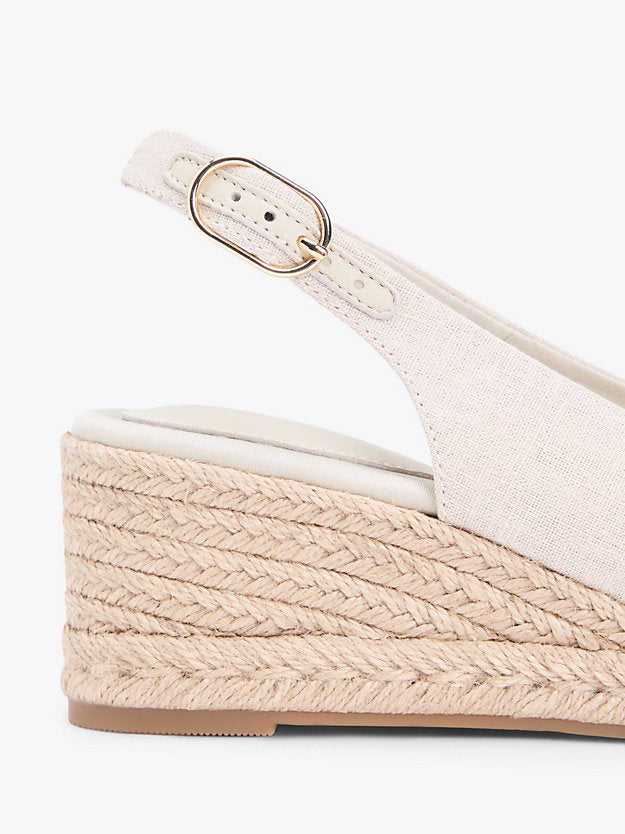 Hemp Slingback Wedge Espadrilles