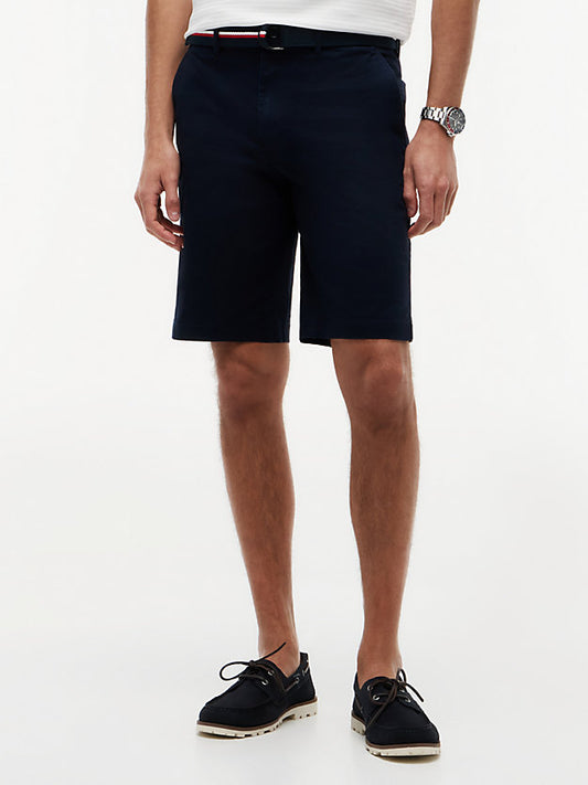 Denton Straight Fit Belted Chino Shorts