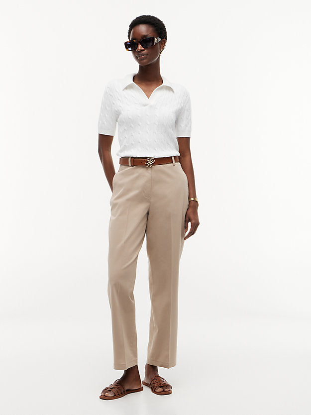 Washed Slim Straight Chinos
