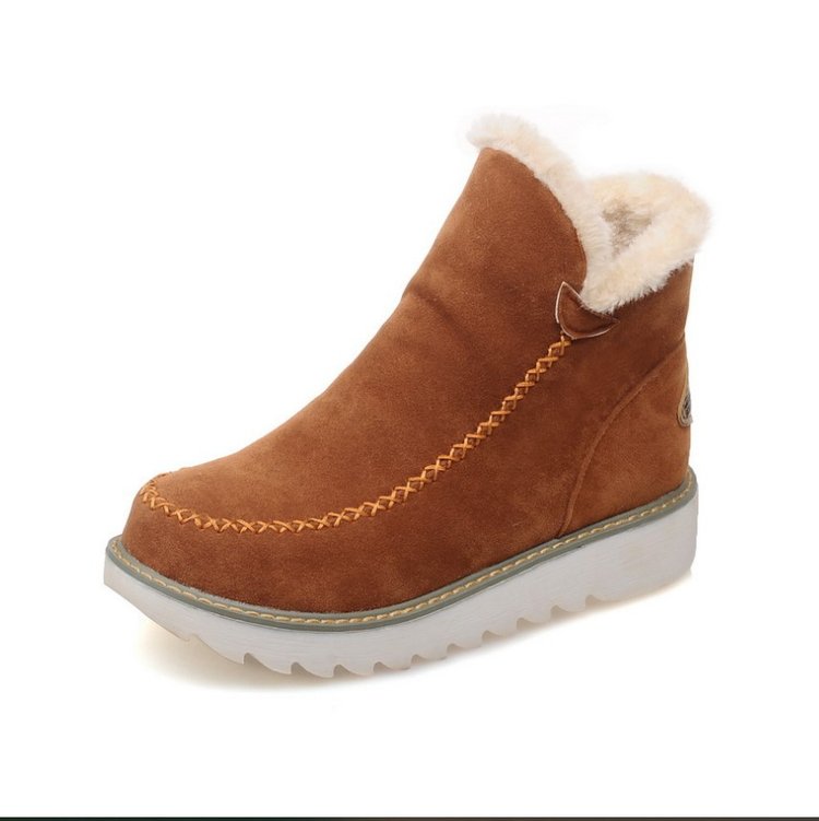 Klassische rutschfeste Knöchel-Schneestiefel für Damen