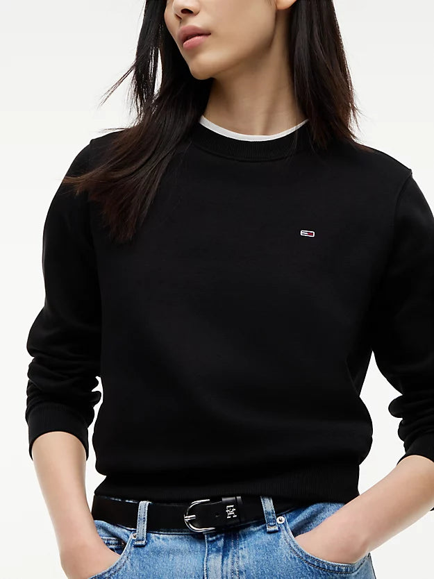 Flag Embroidery Brushed Fleece Sweatshirt