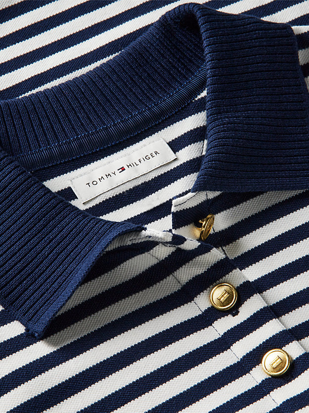 Regular Fit Gold-Tone Button Polo Shirt
