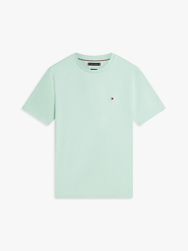Flag Embroidery Jersey Crew Neck T-Shirt